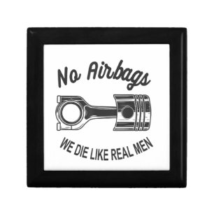 Mens Speed Racing Sports Car No Airbags - We Die L Gift Box