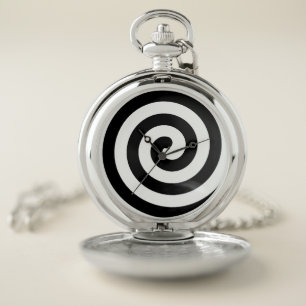 Men's Spiral Design Pocket Watch