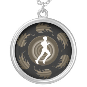 Mens Spiral Runner Necklace