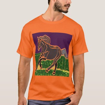 Men's Spiral Tie-dye T-shirt Horse Animals by 2sideprintedgifts at Zazzle