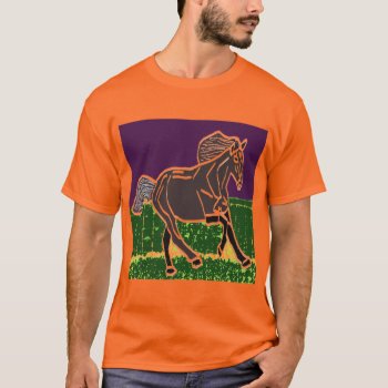 Men's Spiral Tie-dye T-shirt Horse Animals by 2sideprintedgifts at Zazzle