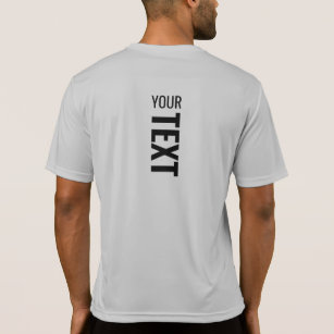 Mens Sport Back Side Print Template Modern T-Shirt
