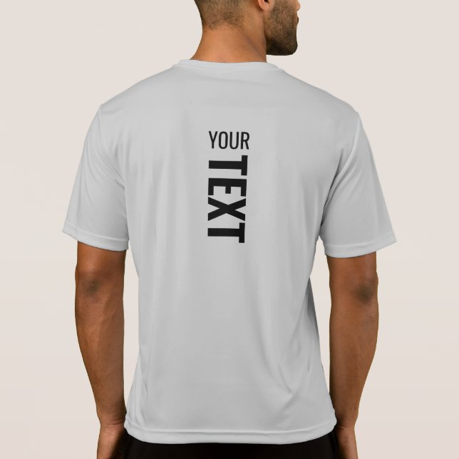 Mens Sport Back Side Print Template Modern T-Shirt (Back)