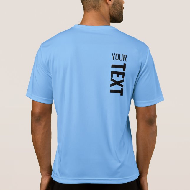 Mens Sport-Tek Activewear Back Print Template T-Shirt (Back)