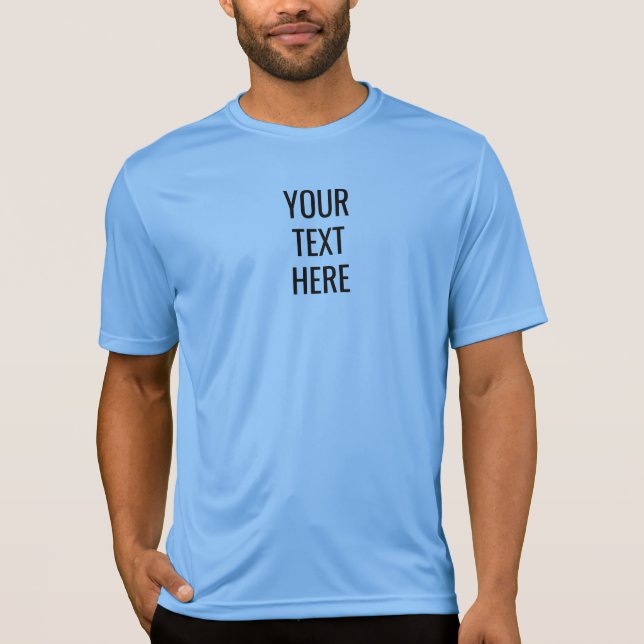Mens Sport-Tek Activewear Competitor Carolina Blue T-Shirt (Front)