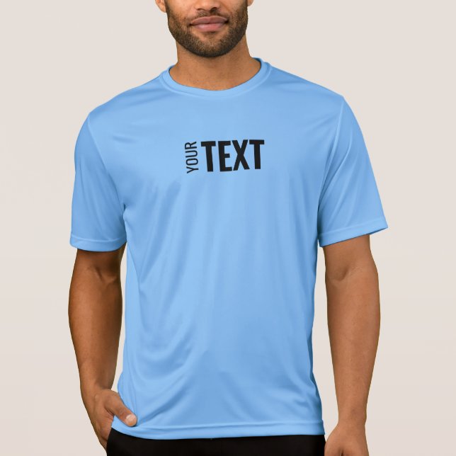 Mens Sport-Tek Competitor Activewear Carolina Blue T-Shirt (Front)