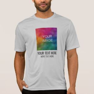 Mens Sport-Tek Competitor Activewear Silver Grey T-Shirt