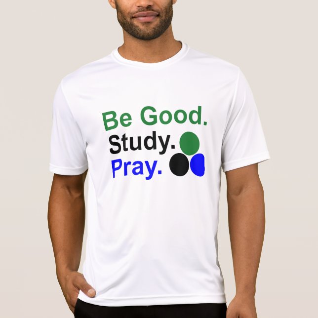 Men's Sport-Tek Fitted Performance T-Shirt, White T-Shirt (Front)