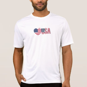 Men's Sport-Tek Love The Usa T-Shirt