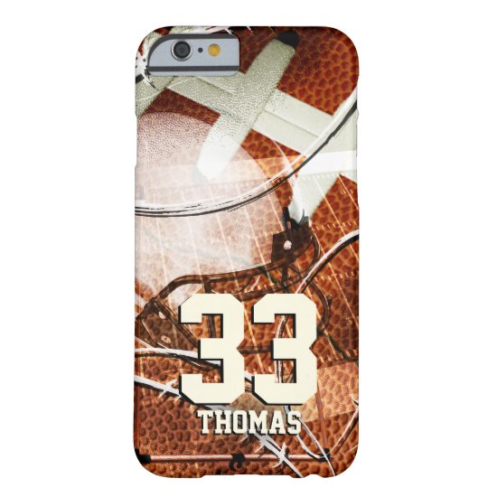 mens sports football gear grunge barely there iPhone 6 case