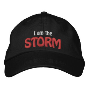 Mens Sports Funny Novelty I AM THE STORM Embroidered Baseball Cap