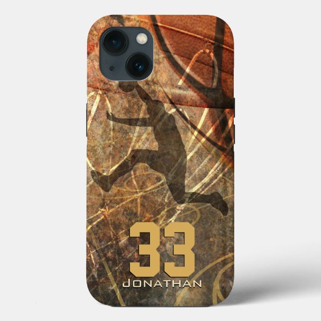 mens sports slam dunk basketball Case-Mate iPhone case (Back)