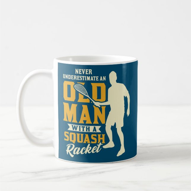 Mens Squash center sport squash club squash  Coffee Mug (Left)