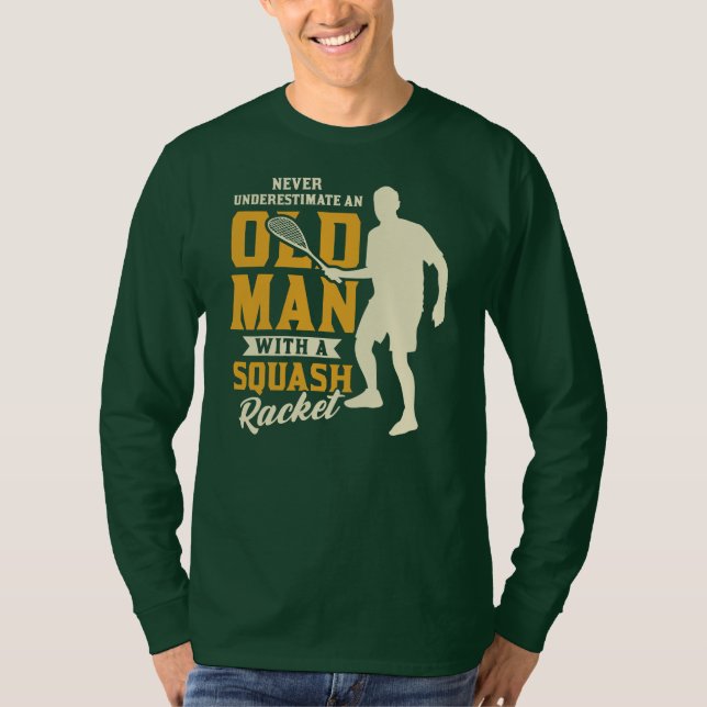 Mens Squash center sport squash club squash  T-Shirt (Front)
