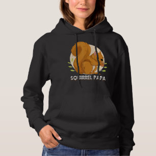Mens Squirrel Papa Forest Animal Lover Granpa Cute Hoodie