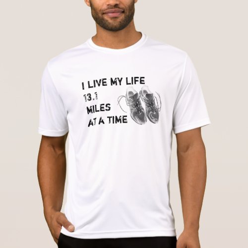 Mens SS Wicking _ Life 131 miles at a time T_Shirt