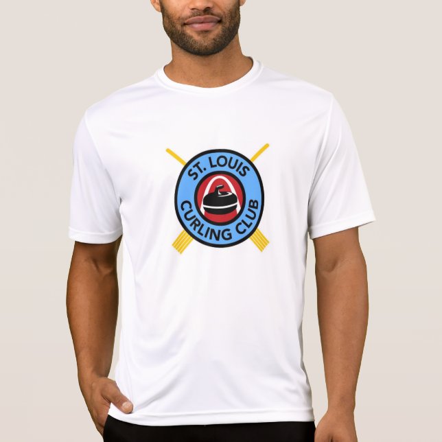 Men's St Louis Curling Club - Micro fiber T-Shirt (Front)