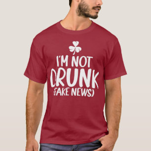 Mens St Patricks Day Beer Drinking American Flag T-Shirt