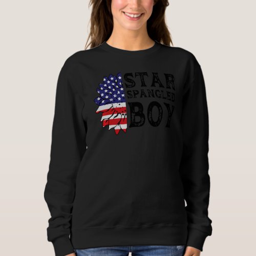 Mens Star Spangled Boy America Sweatshirt