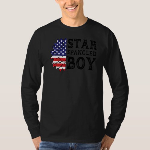 Mens Star Spangled Boy America T_Shirt