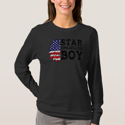 Mens Star Spangled Boy America T_Shirt