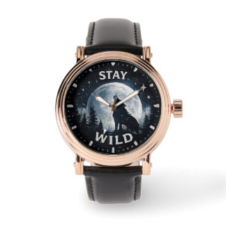 Men's Stay Wild Wolf Moon Watch
