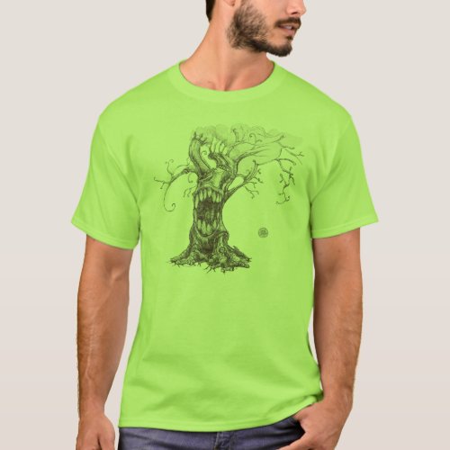Mens Steampunk Tree T_Shirt
