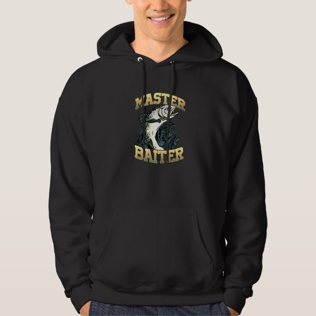 Mens Steelhead Fishing Graphic Trout Saltwater Fre Hoodie (Front)