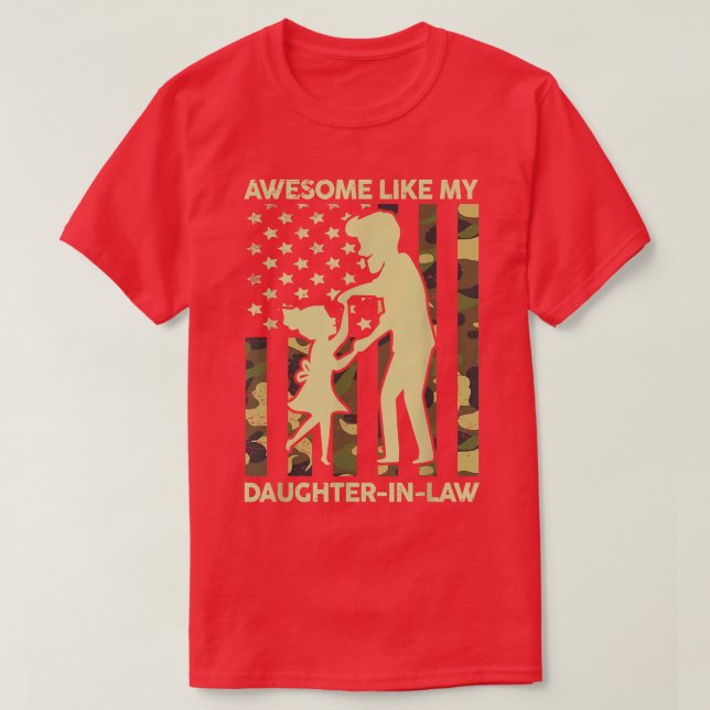 Mens Stepdad Fathers Day Gift Awesome Like My Daug T-Shirt (Design Front)