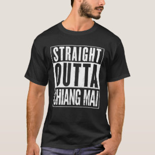 Mens Straight Outta Chiang Mai Distressed Vintage T-Shirt