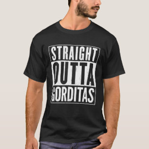 Mens Straight Outta Gorditas Distressed Vintage Fu T-Shirt