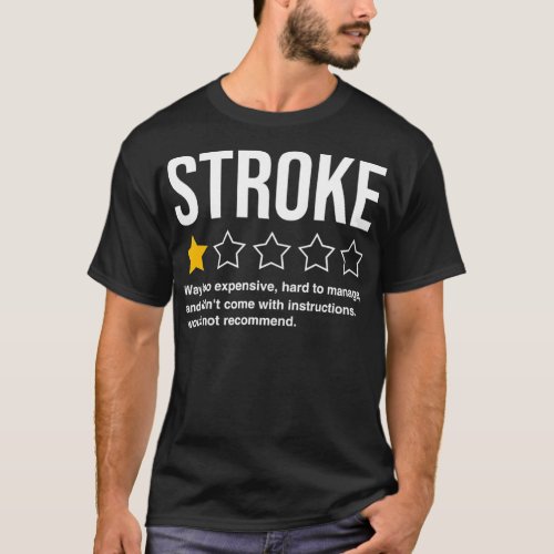 Mens Stroke Survivor Heart Disease Warrior Fighter T_Shirt