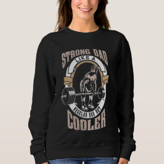 Men's Strong Dad Workout Shirt Weight Lifting Fath