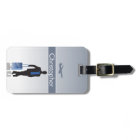Mens Stylish Personalized Silhouette Luggage Tag