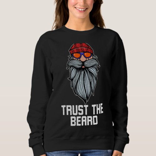 Mens Stylish Statement Beard Growth Hairstyle Masc Sweatshirt
