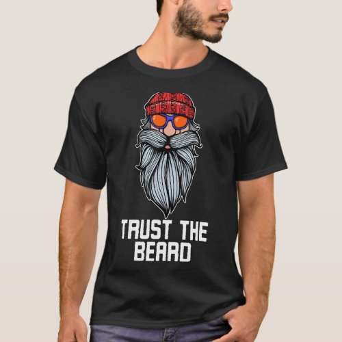 Mens Stylish Statement Beard Growth Hairstyle Masc T_Shirt