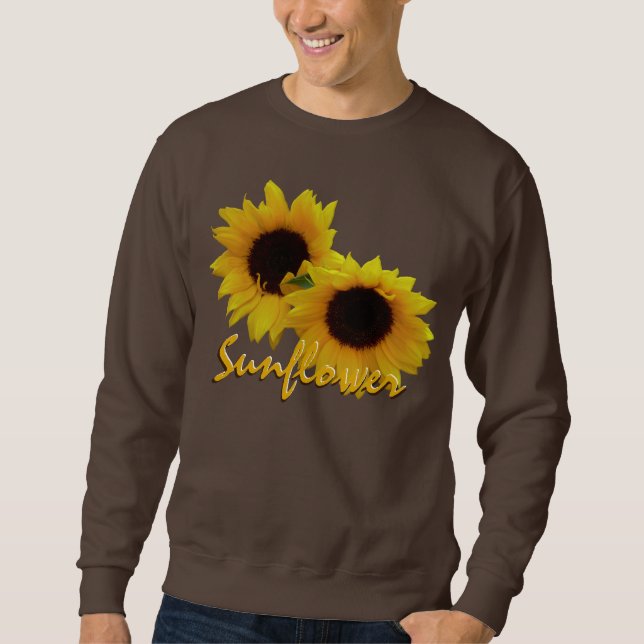 Men's Sunflower Sweatshirts Custom Sunflower Shirt (Front)