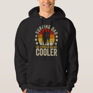 Mens Surfing Dad Like A Regular Dad But Cooler Fat Hoodie