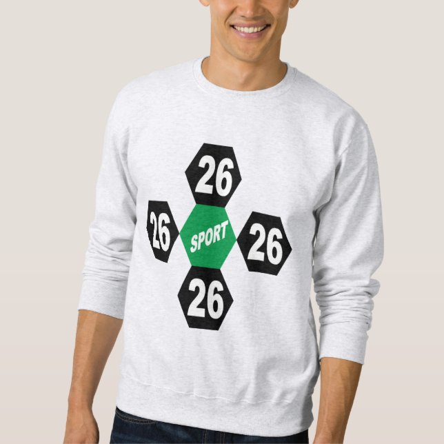 Men's Sweatshirt ash  DESIGN  SPORT  26 (Front)