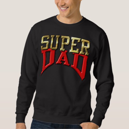 Mens Sweatshirt _ Basic Dark _ SUPER DAD