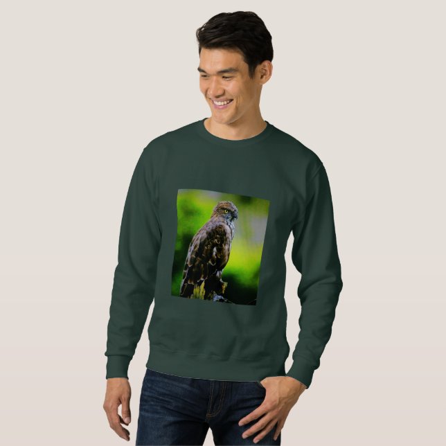 MEN'S SWEATSHIRT - CUTE FALCON (Front Full)