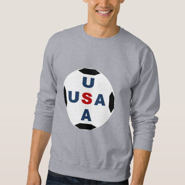 Men's  Sweatshirt  grey   BALL  USA   (Front)