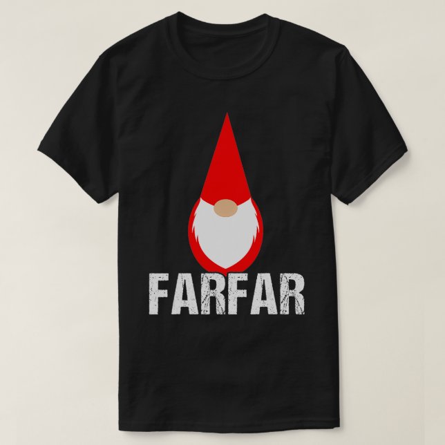 Mens Swedish Norwegian Fathers Day Farfar Grandfat T-Shirt (Design Front)
