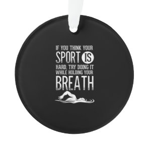 Mens Swim Swimmer Swimming Sport Practice Ornament