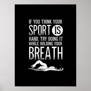 Mens Swim Swimming Sport Practice Poster