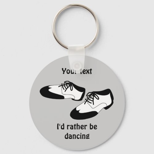 Mens Swing Dance Shoes Id Rather Be Dancing Spats Keychain