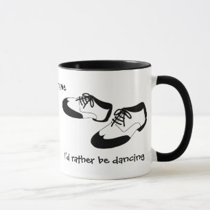 Mens Swing Dance Shoes Id Rather Be Dancing Spats Mug