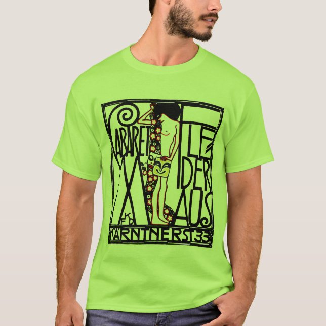 Men's T-Shirt: Art Nouveau - Cabaret Fledermaus T-Shirt (Front)