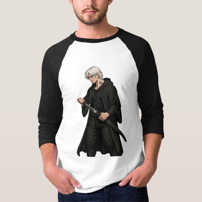 Men's t-shirt featuring an anime character (Front)