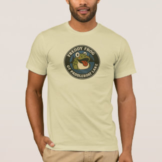 Men's T-Shirt Frog on Paddleboat Tee